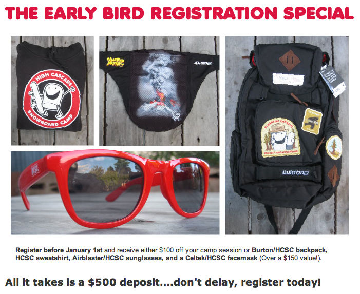 High Cascade Early Sign Ups