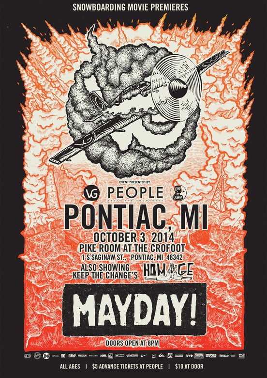 MAYDAY AND HOMAGE OCT 3 Pontiac Michigan