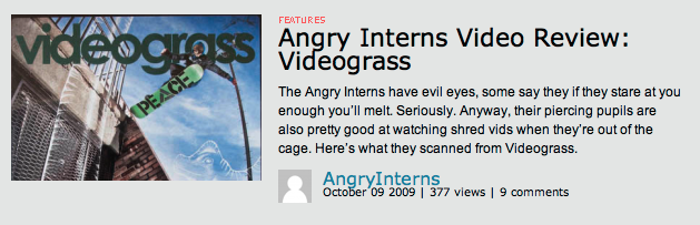TWS Angry Interns Review Videograss